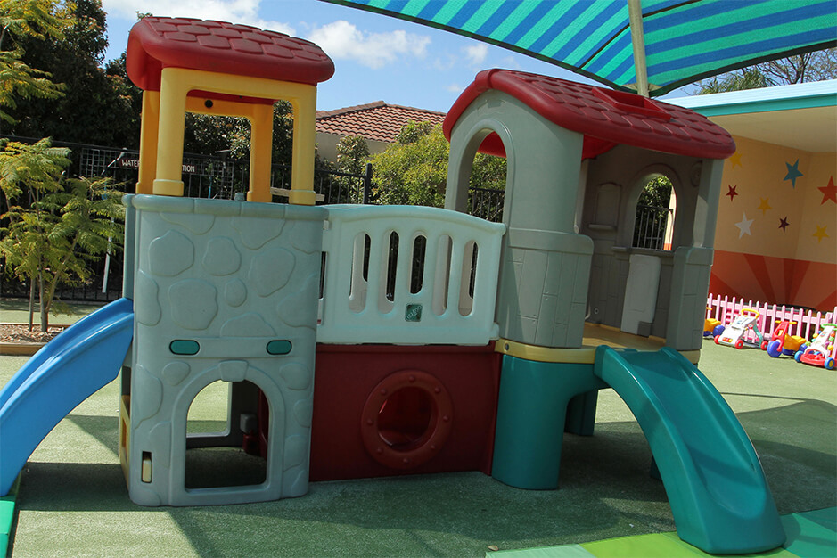 covered playground slide